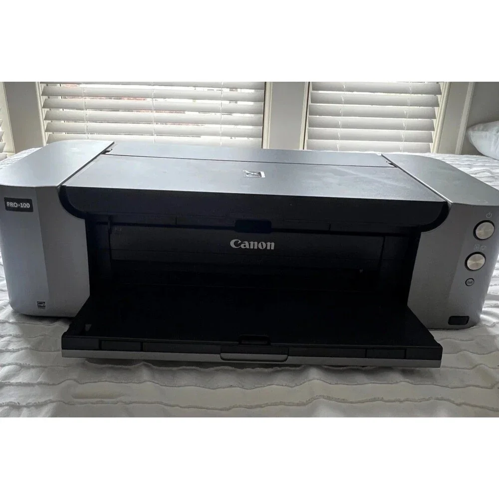 Canon PIXMA PRO-100 Inkjet Color Digital Photo Printer Tested With Ink Levels
